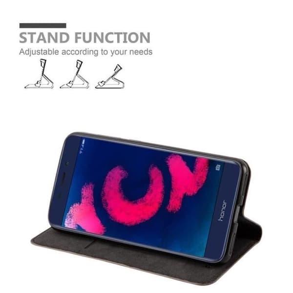 Fodral för Honor 6C PRO Med flip i KAFFEBRUN Skyddande plånbok