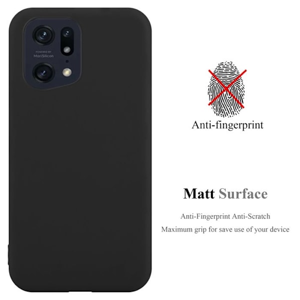 Coque för Oppo FIND X5 PRO Etui i CANDY SVART Housse Case Cover Skydd Silikon TPU Case Svart