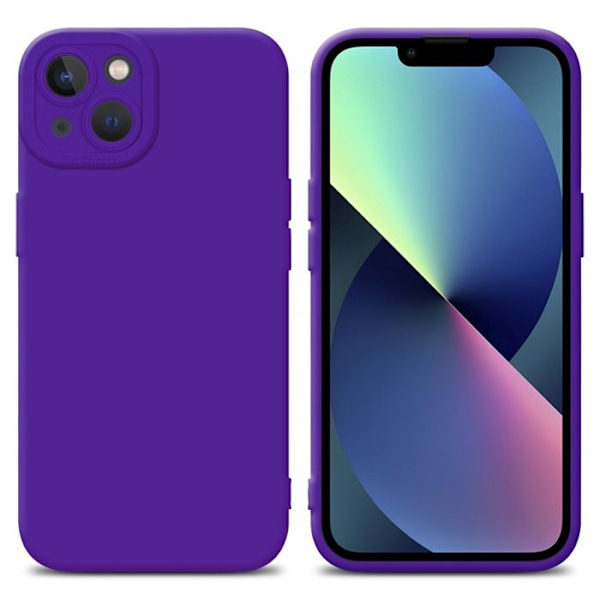 Fodral för Apple iPhone 14 i FLUID DARK LILA Fodral Fodral i flexibelt TPU silikonskydd Lila