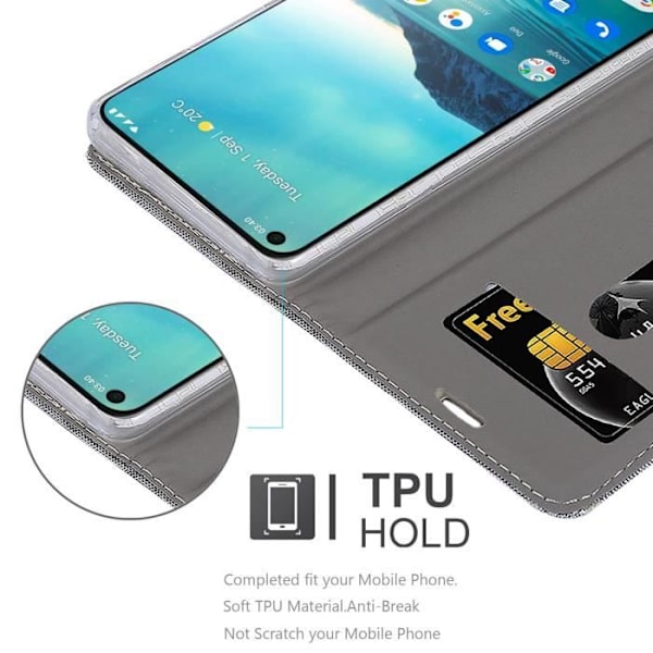 Coque för Nokia 5.3 - CADORABO - Book Case - Similläder - Ljusgrå Brun - Magnetisk Stängning LJUSGRÅ BRUN