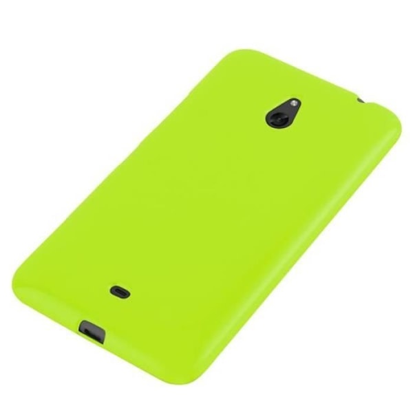 Nokia Lumia 1320 fodral - CADORABO - GREEN JELLY - Nostalgisk - Glänsande - Mjuk Grön