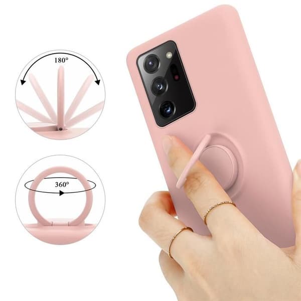 Skyddsfodral för Samsung Galaxy NOTE 20 ULTRA i LIQUID PINK Stötskydd Ros