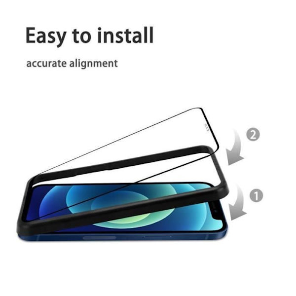 Cadorabo 3x helglasskärm härdat glas för Apple iPhone 12 Pro Max i TRANSPARENT med SVART härdat monteringshjälp Transparent
