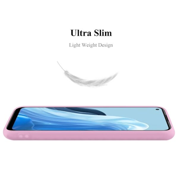 Coque för Oppo FIND X5 LITE / Reno7 5G Etui i CANDY ROSE VIF Housse Case Cover Skydd Silikon TPU Case Rosa
