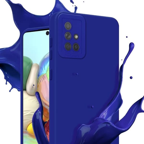 Skyddsfodral för Samsung Galaxy A71 4G i FLUID BLÅ Stötsäker Blå