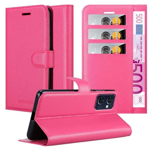 Etui för Oppo FIND X5 LITE / Reno7 5G i SOCKERROSA Ros