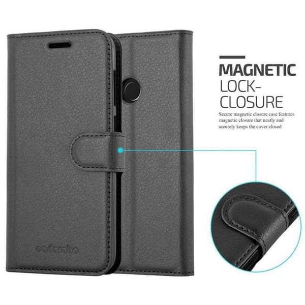 Etui för Huawei Enjoy 7 i JET BLACK Svart