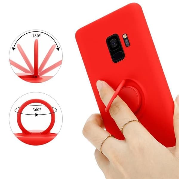 Skyddsfodral för Samsung Galaxy S9 i LIQUID RED Stötskydd Röd