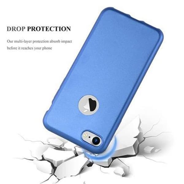 Skyddsfodral för iPhone 7 / 7S / 8 / SE 2020 Skyddsfodral i MATTE METALLBLÅ Design Blå