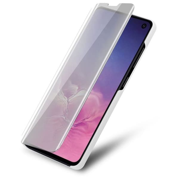 Skyddsfodral för Samsung Galaxy S10e i AGAT SILVER med spegel Grå