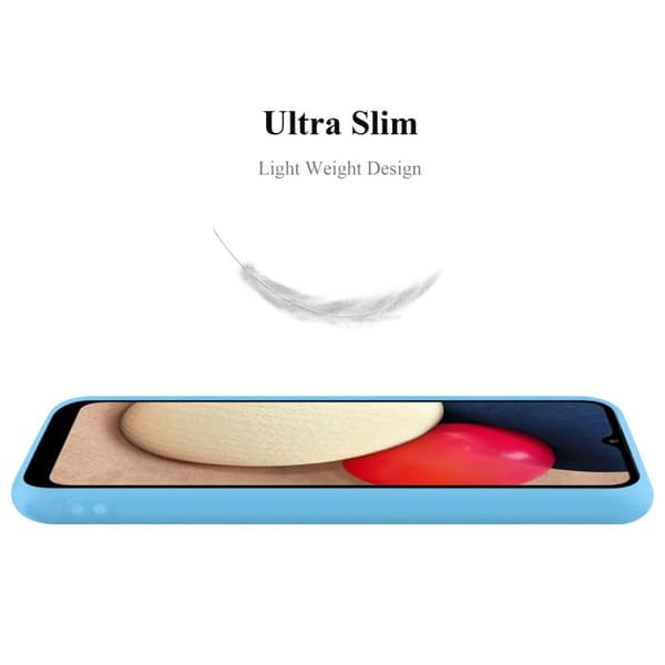 Skyddsfodral för Samsung Galaxy A02s CANDY BLÅ Stötabsorberande Silikon Blå