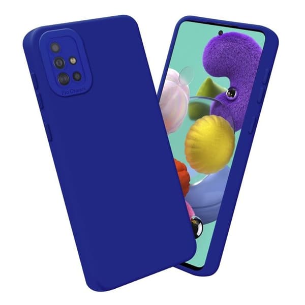 Skyddsfodral för Samsung Galaxy A51 4G / M40s i FLUID BLÅ Stötsäker Blå