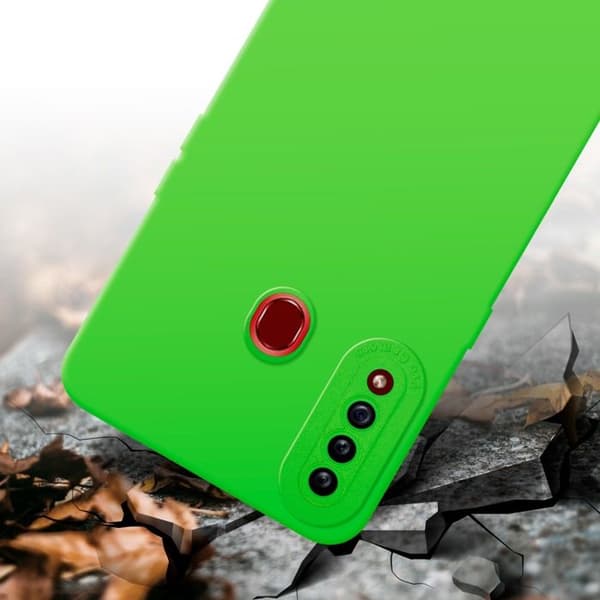 Skyddsfodral för Samsung Galaxy A20s i FLUID GRÖN Stötsäker Grön