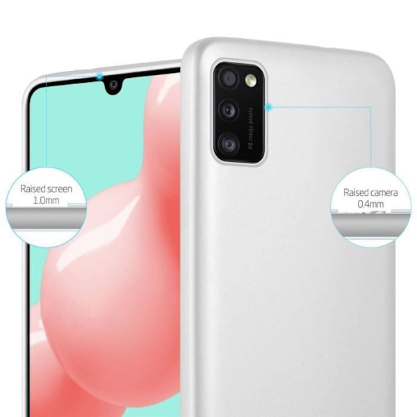 Etui för telefon - CADORABO - Samsung Galaxy A41 - Silikon TPU - Tunn skydd - Matt metallisk design Pengar