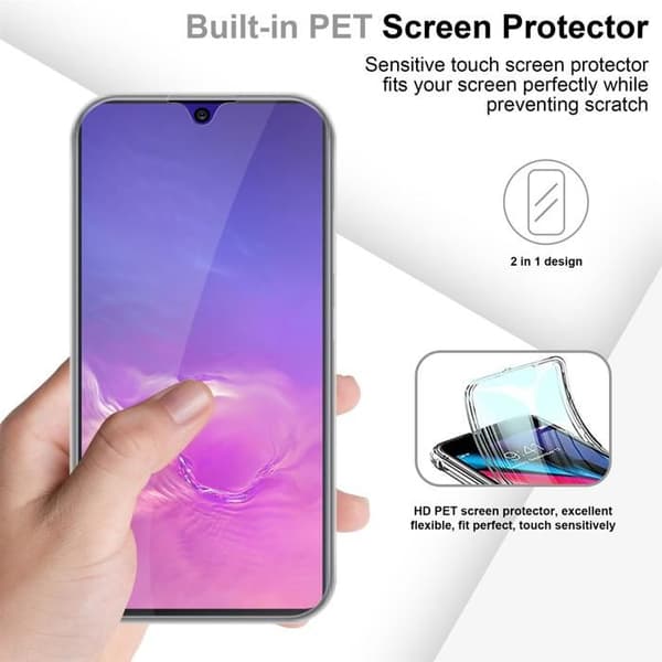 Transparent skydd för Samsung Galaxy A91 / S10 LITE / M80s Vit
