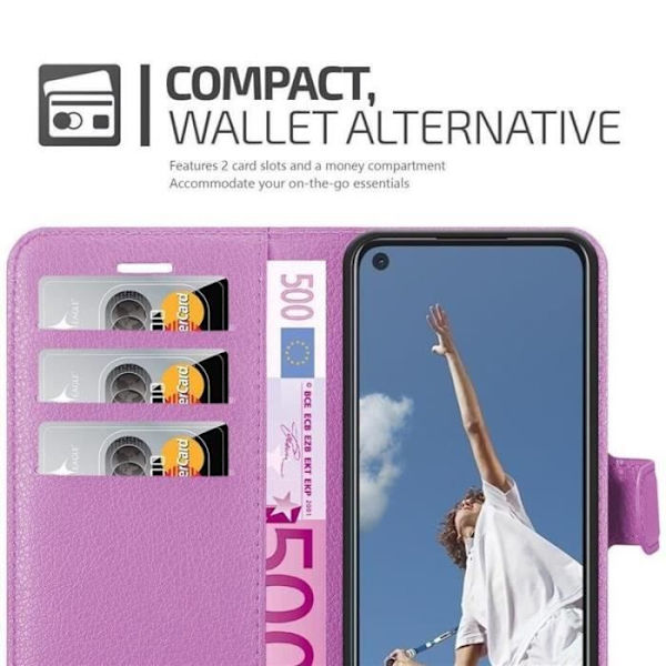 Coque - Cadorabo - Oppo A52 - Similicuir - Lila - Ställfunktion Lila