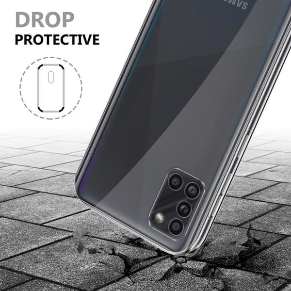 Transparent skydd för Samsung Galaxy A31 Vit