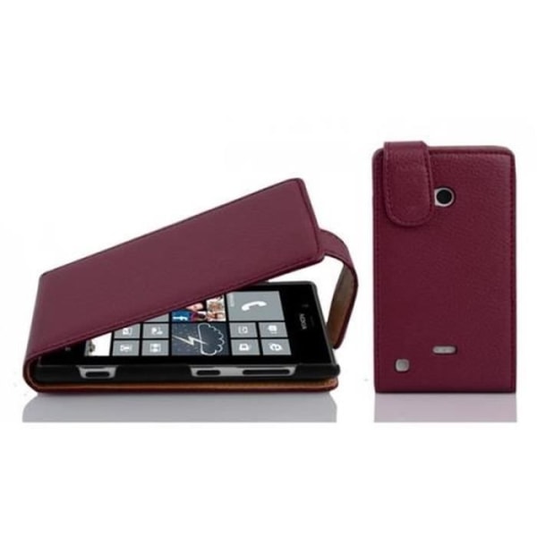 Cadorabo Nokia Lumia 720 DESIGN FLIP Style Fodral Fodral Faux Läder Struktur ORCHID LILA