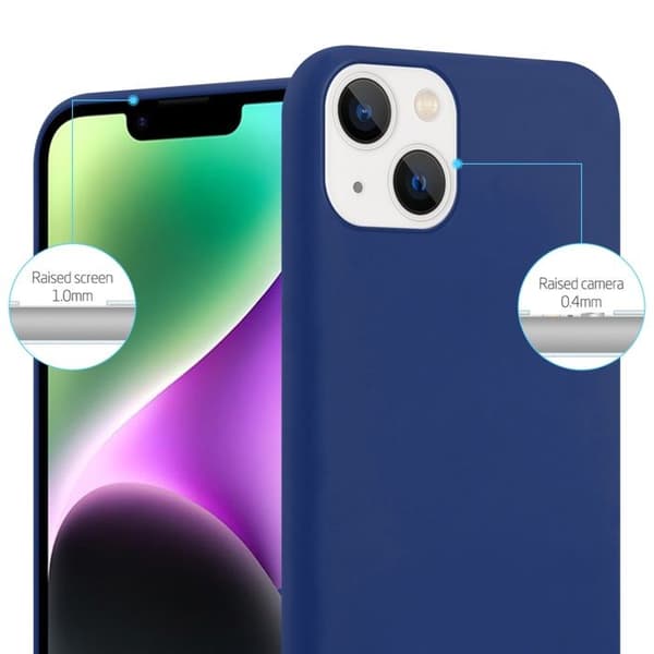 Skal för iPhone 14 PLUS CANDY MÖRKBLEU Stötsäker Silikon Blå