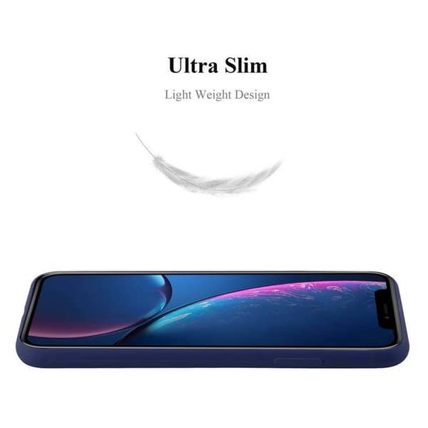 iPhone XR-fodral CANDY MÖRKBLOMMA Stötsäker Silikon Blå