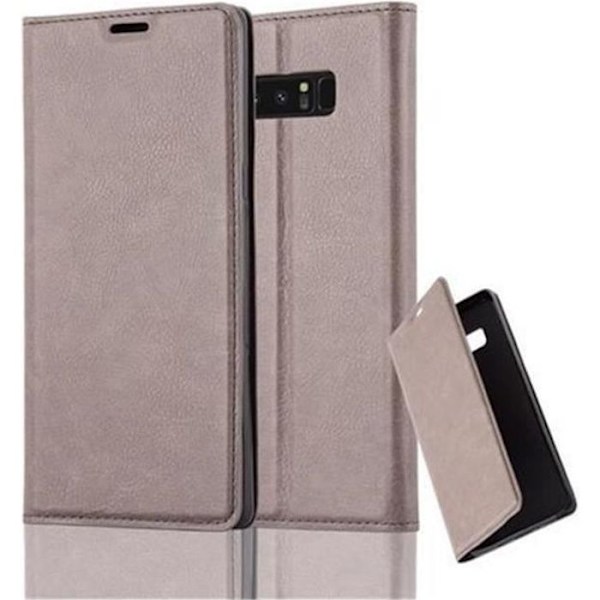 Samsung Galaxy NOTE 8 Fodral i KAFFEBRUN från Cadorabo (INVISIBLE MAGNETIC CLOSURE Design) Helt skyddsfodral med