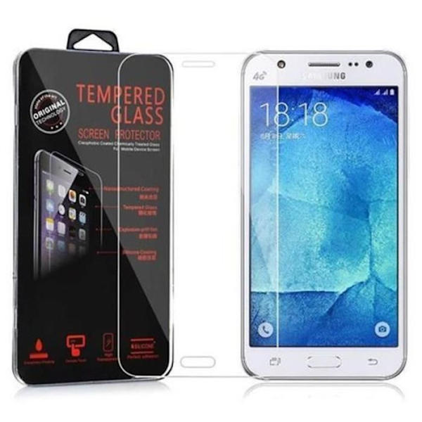 Cadorabo - Skärmskydd i härdat glas till > Samsung Galaxy J7 (5) - 2015 modell < Skärmskydd i härdat glas Transparent