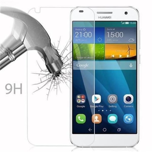 Cadorabo Skärmskydd för Huawei ASCEND G7 0,3 mm Rundade hörn Härdat glas HÖG TRANSPARENS