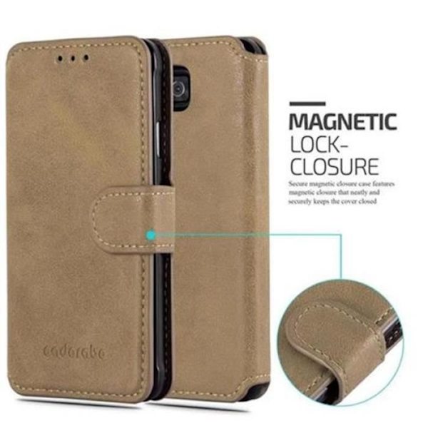 Cadorabo Retro Look Fodral Cover för > Samsung Galaxy ALPHA < (G850F) Used Look Fodral Fodral Bumper Wallet (med stativ