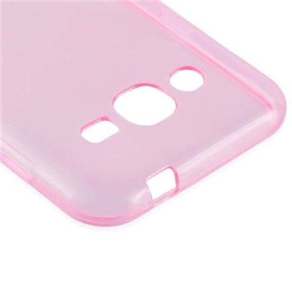 Samsung Galaxy J2 2015 Fodral (5) LJUSROSA TRANSPARENT Cadorabo AIR TPU Silikonskydd Fodral Skydd Ultra Slim Bumper