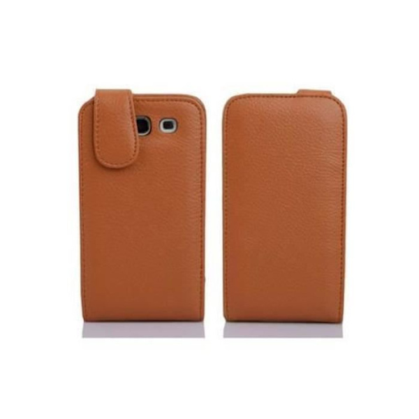 Cadorabo Fodral Huawei ASCEND G525 / G520 DESIGN FLIP Style Fodral Fodral Fodral konstläder Struktur HAZEL BRUN
