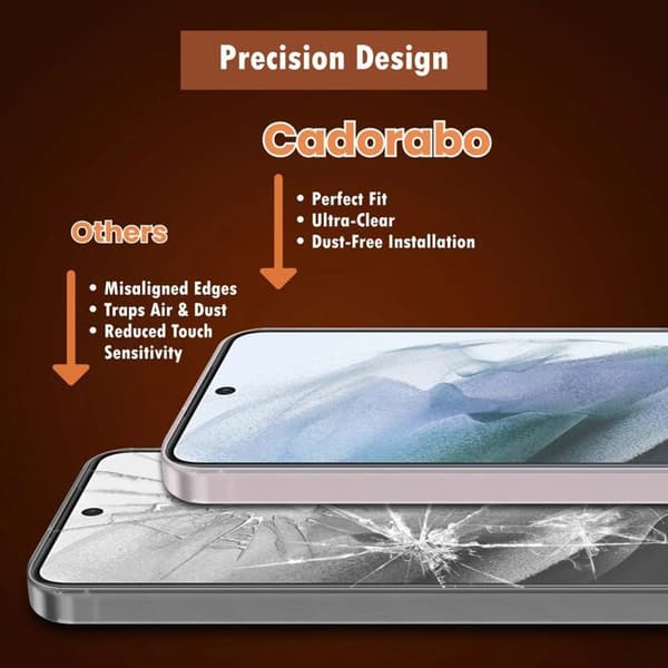 Härdat glas för Samsung Galaxy S21 FE Skärmskydd Vit