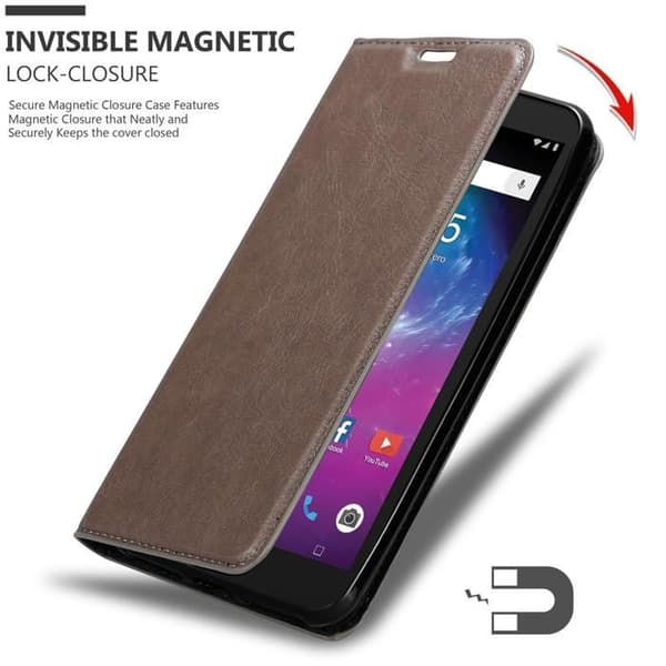 Fodral för ZTE Blade L8 Skal i MÖRK BRUN brun