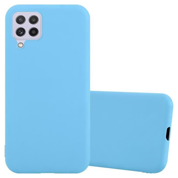 Coque - CADORABO - Samsung Galaxy A22/M22/M32 4G - Candy Blå - Skydd i Silikon TPU - Trendig Design Candy Blue