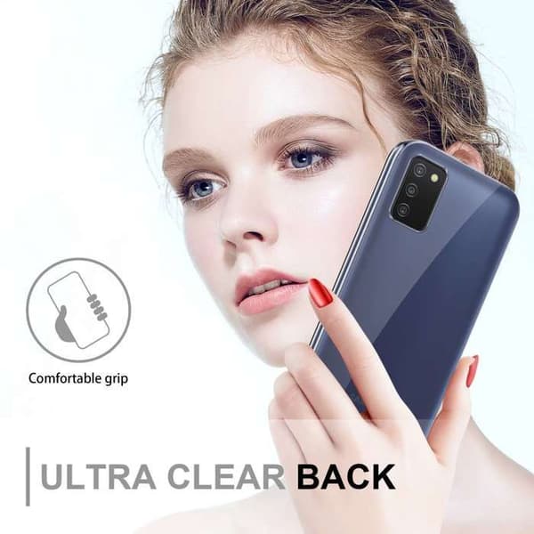 Transparent skydd för Samsung Galaxy A03s Vit