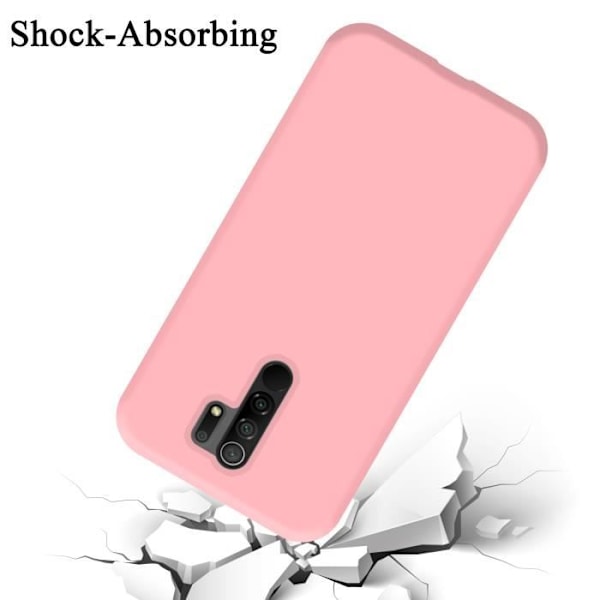 Coque - CADORABO - Xiaomi RedMi 9 - Silikon TPU - Stötsäker skydd - Tunn och lätt design Rosa