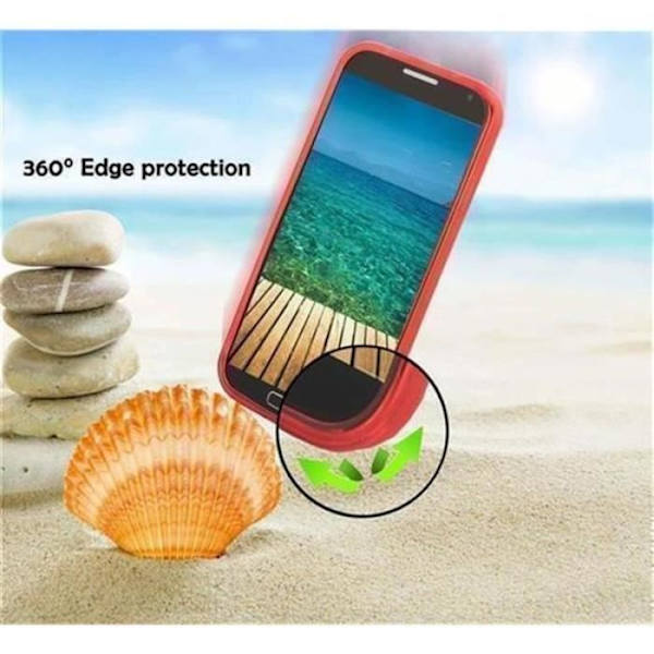 HTC ONE E8 CHERRY RED Fodral Cadorabo DESIGN S Gel TPU Silikonskydd Fodral Skydd Ultra Slim Bumper