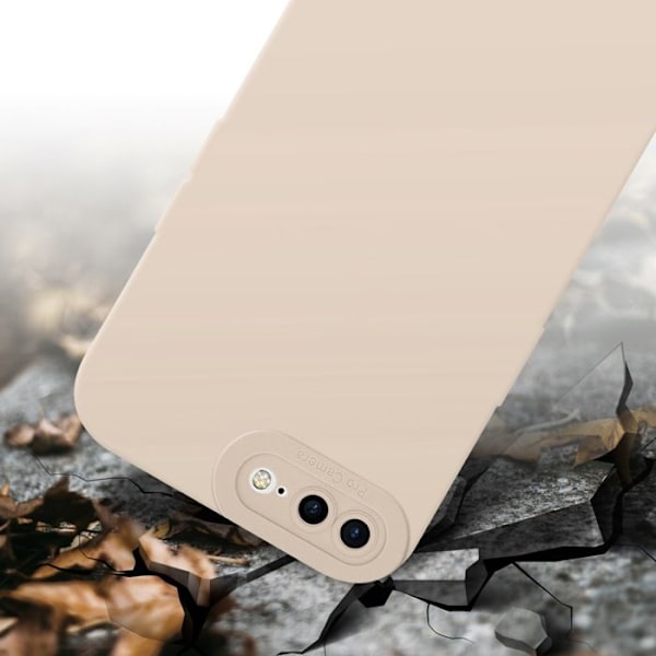 Fodral till Apple iPhone 7 PLUS / 7S PLUS / 8 PLUS i FLUID CREAM Fodral i flexibelt TPU silikonskydd Rosa