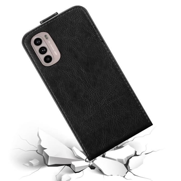 Coque - CADORABO - MOTO G31 / G41 - Svart Natt - Similäders - Magnetisk Stängning NATTSVART