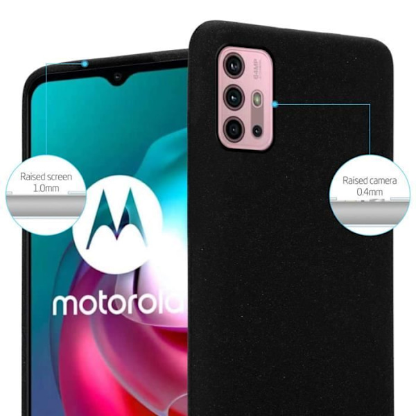 Mobilfodral - CADORABO - MOTO G10 / G30 - Silikon TPU - Tunn skydd - Frost svart Frost Svart