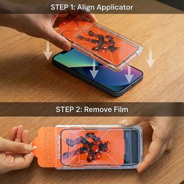 Härdat glas för iPhone 13 MINI Skärmskydd Vit