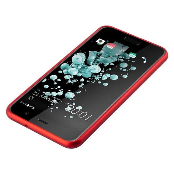 Skyddsskal för HTC U PLAY Skyddsskal i MATTE RÖD Metallic Design Röd