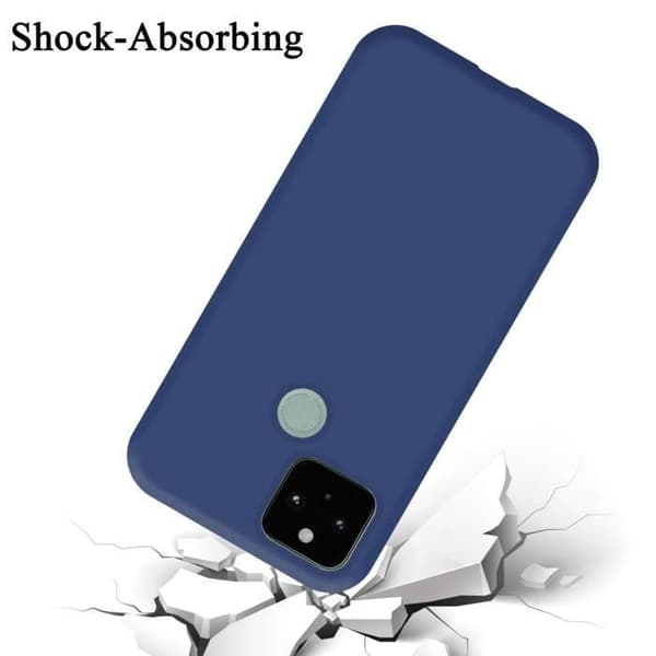 Skyddande skal för Google PIXEL 5 Stötabsorberande i LIQUID BLUE Blå