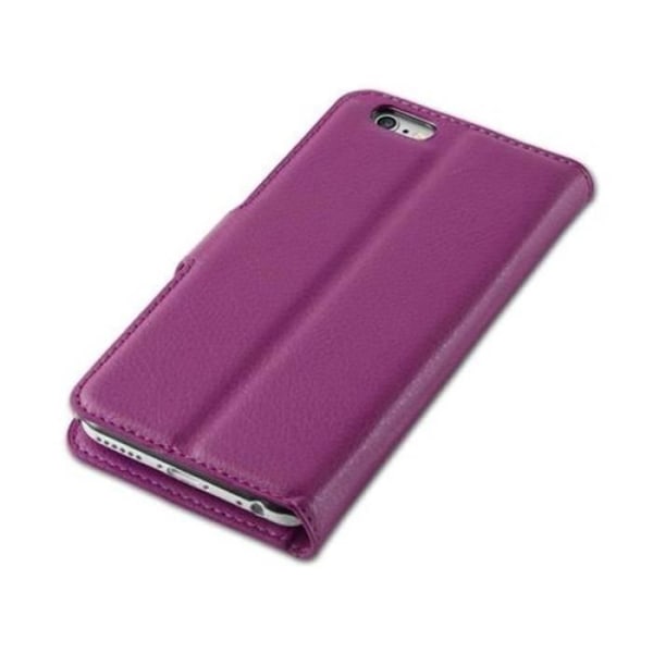 Cadorabo Fodral Apple iPhone 6 / 6S VIOLETS Skyddsfodral Fodral Faux Leather Magnetic Supports Stand Card Slot