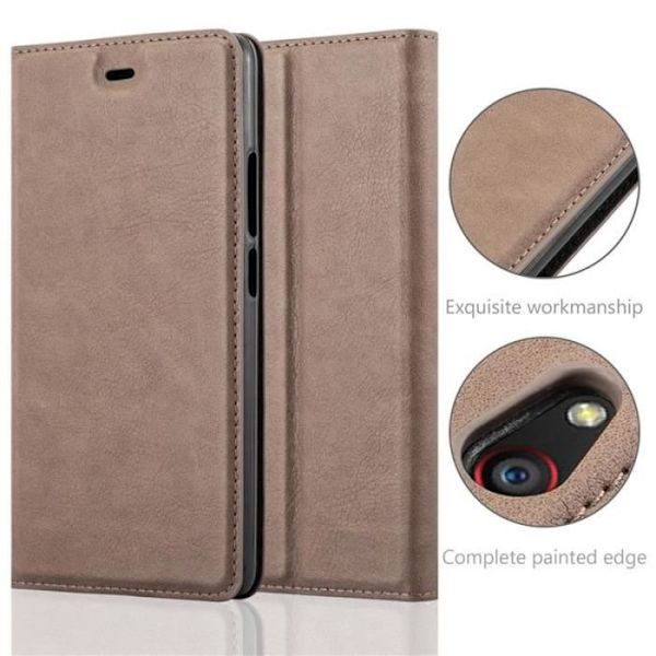 ZTE NUBIA Z9 MAX Fodral i COFFEE BROWN från Cadorabo (INVISIBLE MAGNETIC CLOSURE Design) Helt skyddsfodral med Flip Flip