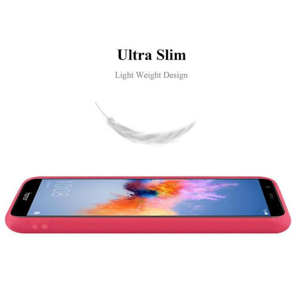 Coque - CADORABO - Honor 7X - Candy Rouge - Silikon TPU - Chockskydd Candy Red