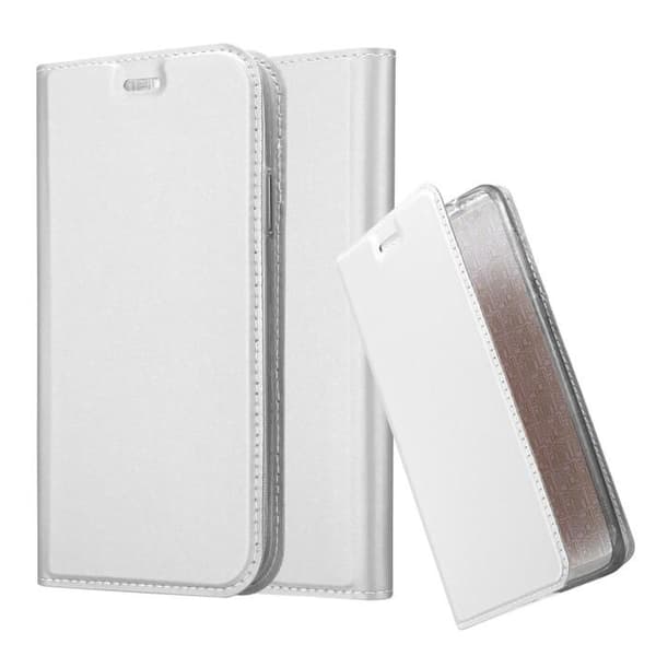 Flip-fodral för iPhone 13 Klassisk Silver Plånbok Stötsäker Grå