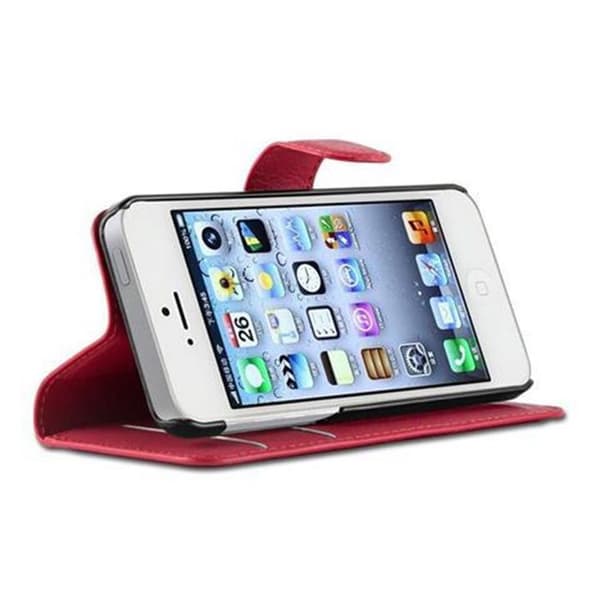 Etui för iPhone 5 / 5S / SE 2016 i KIRSCHRÖD Röd
