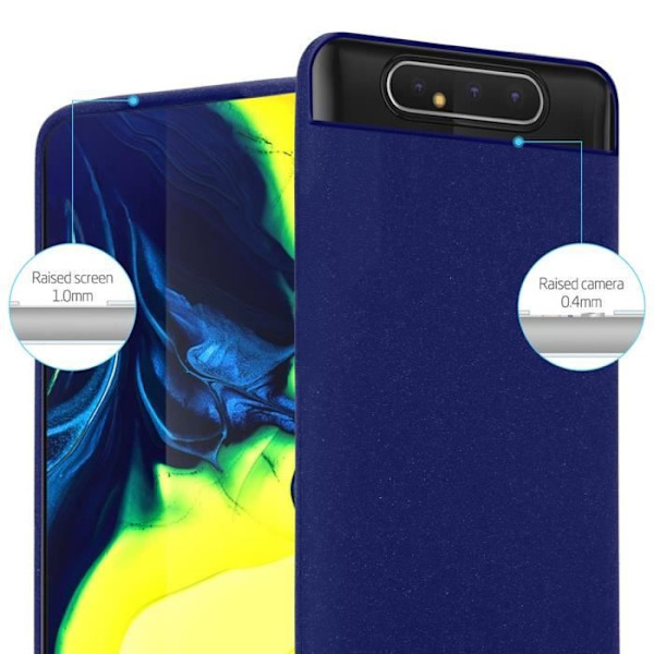 Fodral för Samsung Galaxy A80 / A90 4G Fodral i DARK BLUE FROST Fodral Skydd Silikon TPU Fodral Frost mörkblå