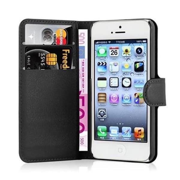 Etui för iPhone 5 / 5S / SE 2016 i JETSVART Svart