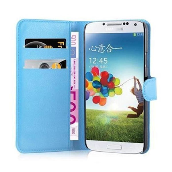Cadorabo Fodral Samsung Galaxy S5 BLÅT Fodral Fodral Fullt skydd Magnetlås (stöder stativ och kortplats)